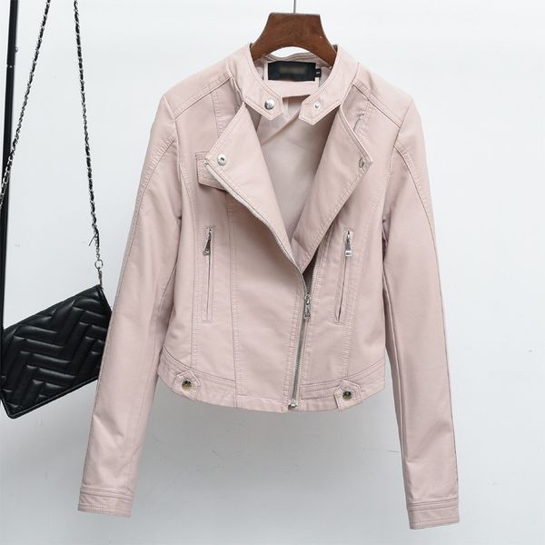 2019 spring and autumn locomotive pu leather ladies short coat slim korean version collar slim jacket, Black;brown
2019 spring and autumn locomotive pu leather ladies short coat slim korean version collar slim jacket, Black;brown