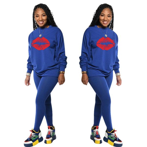 womens designer tracksuits solid color suits women long sleeve suits female slim print lips two piece pants, White
womens designer tracksuits solid color suits women long sleeve suits female slim print lips two piece pants, White