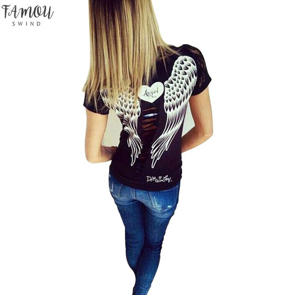 2020 v neck summer fashion shirt female t shirt vest angel wings t shirt casual womens lace short sleeved t clothing, White
2020 v neck summer fashion shirt female t shirt vest angel wings t shirt casual womens lace short sleeved t clothing, White