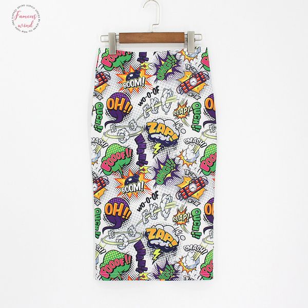 2019 spring summer pencil skirts women high waist catoon print midi skirt streetwear funny graffiti bodycon jupe femme, Black
2019 spring summer pencil skirts women high waist catoon print midi skirt streetwear funny graffiti bodycon jupe femme, Black