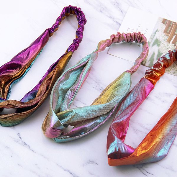 new women headbands laser radiation colorful headband cross knot hairbands bandanas headwear girls hair accessories
new women headbands laser radiation colorful headband cross knot hairbands bandanas headwear girls hair accessories