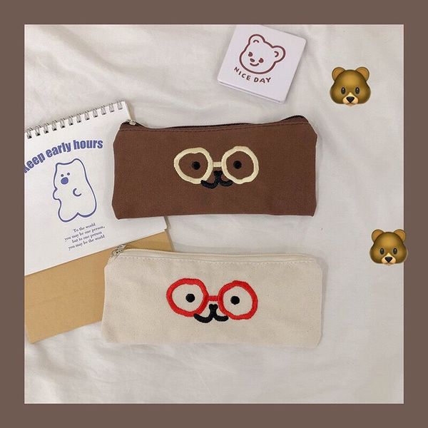 bentoy milkjoy canvas pencil case school student pen bag brown white eyes coin purse korea japan cute fashion pencil bags
bentoy milkjoy canvas pencil case school student pen bag brown white eyes coin purse korea japan cute fashion pencil bags