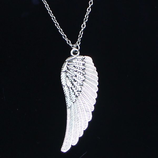 20pcs new fashion necklace 55x19mm angel wings silver pendants short long women men colar gift jewelry choker
20pcs new fashion necklace 55x19mm angel wings silver pendants short long women men colar gift jewelry choker