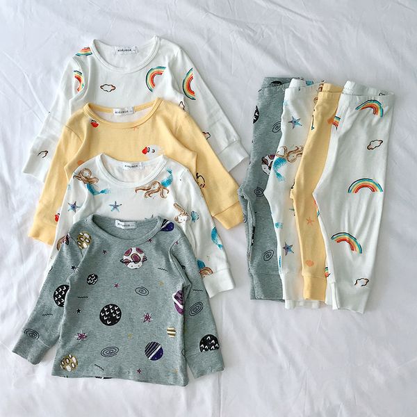 new baby kids boys pajamas sets cotton long sleeved tshirt+pant cartoon girl clothing autumn 2pcs sleepwear suit pyjama trousers, White
new baby kids boys pajamas sets cotton long sleeved tshirt+pant cartoon girl clothing autumn 2pcs sleepwear suit pyjama trousers, White