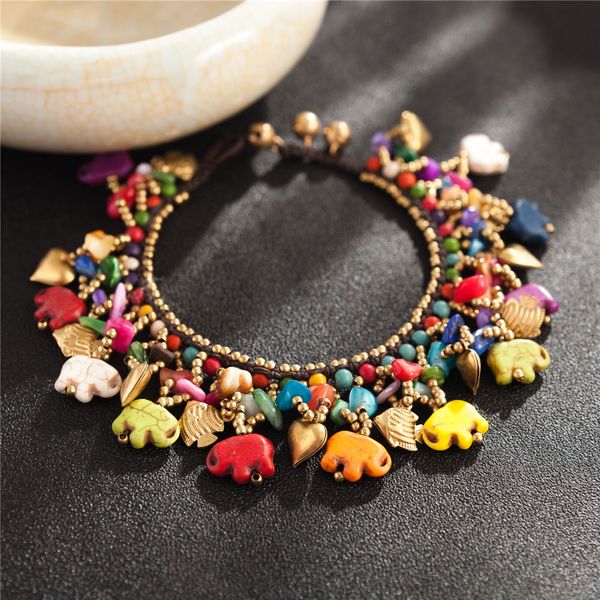 ethnic style handmade colored elephant beads charm anklets for women beach fashion anklet gold-color beaded chain on foot, Red;blue
ethnic style handmade colored elephant beads charm anklets for women beach fashion anklet gold-color beaded chain on foot, Red;blue
