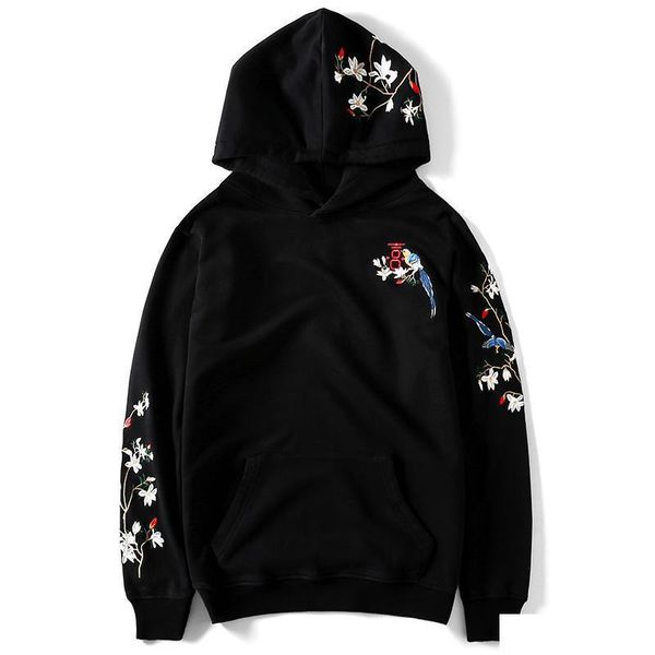 men embroidery hooded hoodie flower bird chinese loose casual hoodies pullover harajuku oversized couple sweatshirts streetwear, Black
men embroidery hooded hoodie flower bird chinese loose casual hoodies pullover harajuku oversized couple sweatshirts streetwear, Black