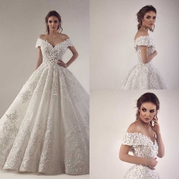tony chaaya 2020 wedding dresses off the shoulder lace 3d floral appliqued bridal wedding gowns robe de mariée, White
tony chaaya 2020 wedding dresses off the shoulder lace 3d floral appliqued bridal wedding gowns robe de mariée, White