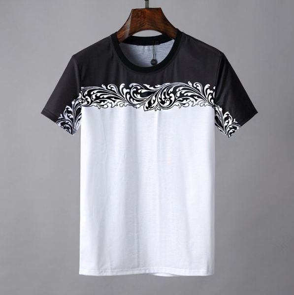 v ersaces mens tshirt classic black and white contrast t-shirt classic flower printing t-shirt cotton soft comfortable wild tee, White;black
v ersaces mens tshirt classic black and white contrast t-shirt classic flower printing t-shirt cotton soft comfortable wild tee, White;black