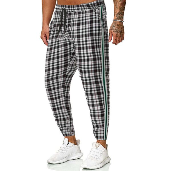 man pants men's long casual sport pants slim fit plaid trousers running joggers sweatpants men's brand men, Black
man pants men's long casual sport pants slim fit plaid trousers running joggers sweatpants men's brand men, Black