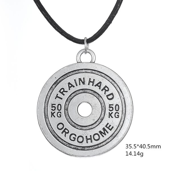 10pcs handmade train hard or go home weight plate pendant necklace barbell weightlifting fitness crossfit men jewelry gift, Silver
10pcs handmade train hard or go home weight plate pendant necklace barbell weightlifting fitness crossfit men jewelry gift, Silver