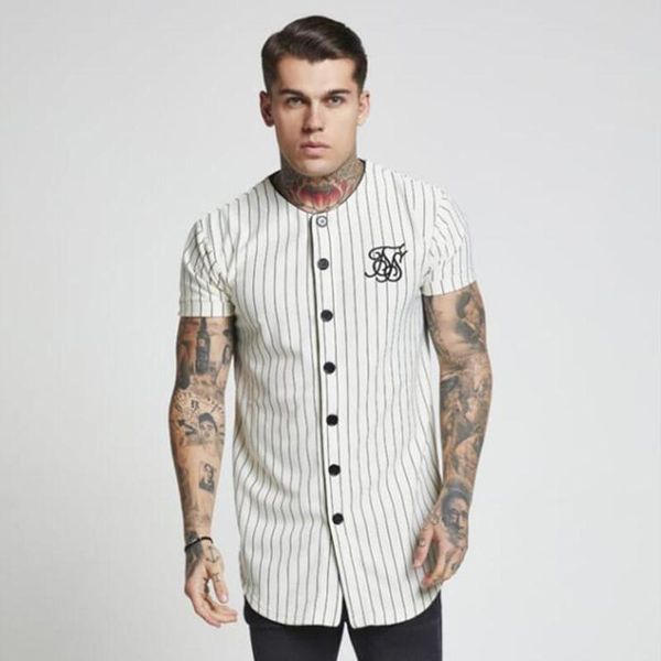 fashion summer men streetwear hip hop t-shirts sik silk embroidered baseball jersey striped shirt men brand clothing, White;black
fashion summer men streetwear hip hop t-shirts sik silk embroidered baseball jersey striped shirt men brand clothing, White;black