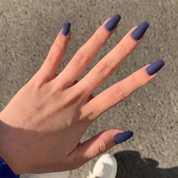 new 24 pieces high-grade frosted matte ballet dark blue girls french plastic art fake false sticker nail tips with glue gel, Red;gold
new 24 pieces high-grade frosted matte ballet dark blue girls french plastic art fake false sticker nail tips with glue gel, Red;gold