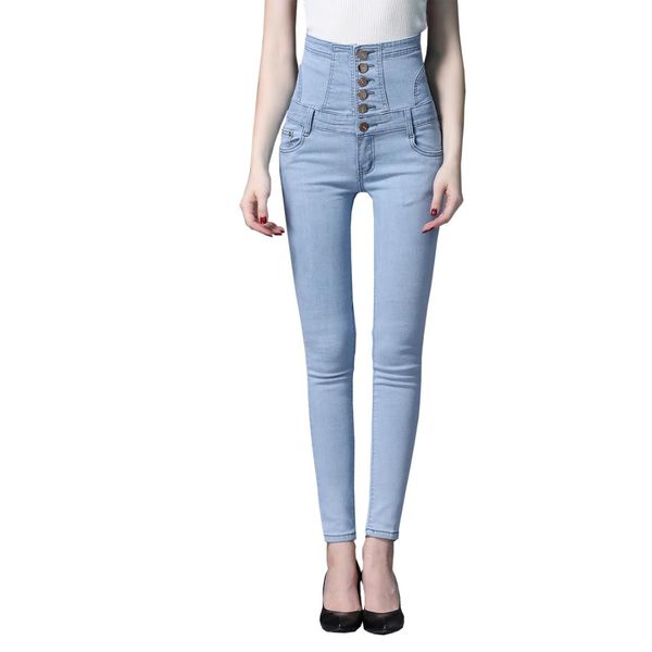 2019 jeans women slim high waist lace-up decorated skinny jeans woman plus size 3xl mujer 4xl 5xl women denim pencil pants, Blue
2019 jeans women slim high waist lace-up decorated skinny jeans woman plus size 3xl mujer 4xl 5xl women denim pencil pants, Blue