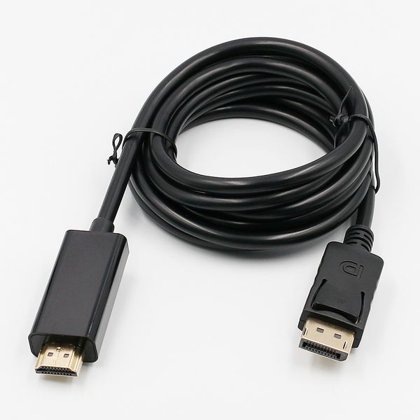 1.8m display port displayport male dp to hdmi male cable adapter converter for pc laphd projector
1.8m display port displayport male dp to hdmi male cable adapter converter for pc laphd projector