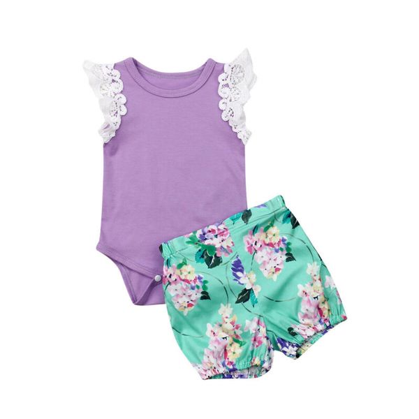 0-24 months sweet newborn kids baby girls flutter lace sleeve romper shorts 2pcs outfits set, Pink;blue
0-24 months sweet newborn kids baby girls flutter lace sleeve romper shorts 2pcs outfits set, Pink;blue