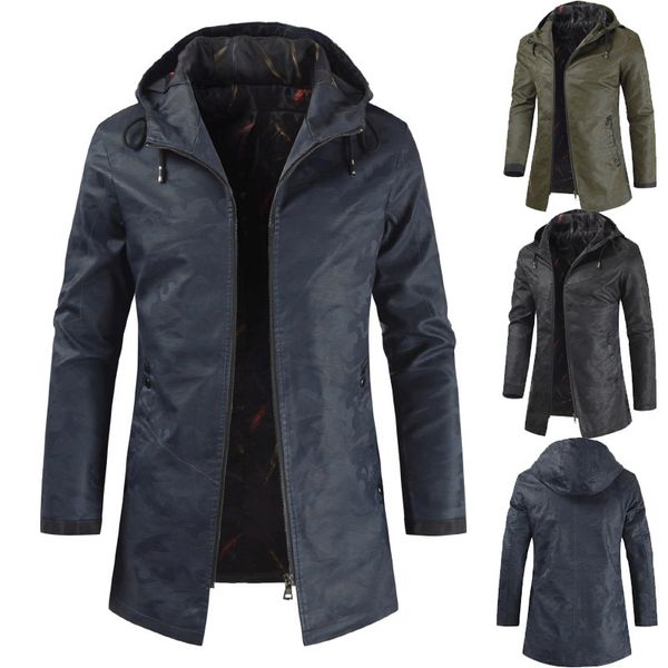 cross border amazon selling 2019 foreign trade new style men spring mid-length leather jacket camouflage hooded, Black
cross border amazon selling 2019 foreign trade new style men spring mid-length leather jacket camouflage hooded, Black