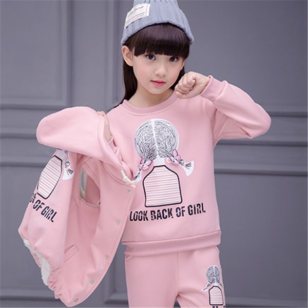 2020 fashion winter new girl children's clothing set three-piece set winter sports warmth for girls suit, White
2020 fashion winter new girl children's clothing set three-piece set winter sports warmth for girls suit, White