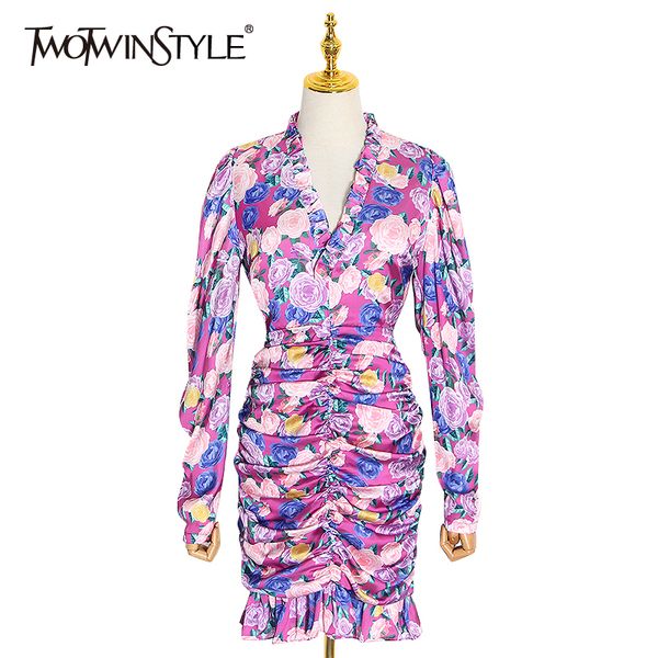 twotwinstyle vintage print hit color dress women v образным вырезом puff с длинным рукавом оборками рюшами мини платья женский 2020 весенняя, Black;gray
twotwinstyle vintage print hit color dress women v образным вырезом puff с длинным рукавом оборками рюшами мини платья женский 2020 весенняя, Black;gray