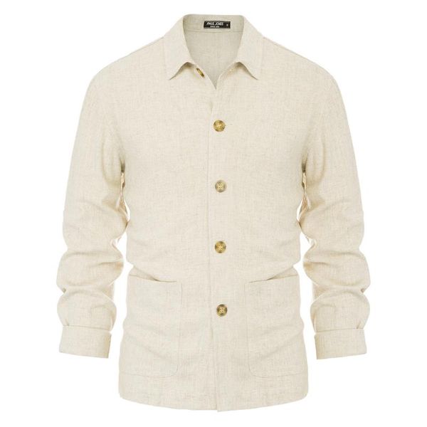 men's jackets men long sleeve loose fit shirt coat rayon & linen jacket lapel collar button placket shirts outwear for spring, Black;brown
men's jackets men long sleeve loose fit shirt coat rayon & linen jacket lapel collar button placket shirts outwear for spring, Black;brown