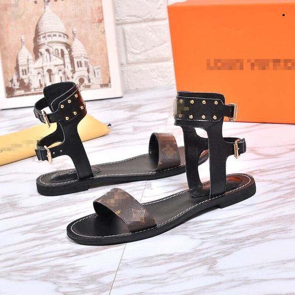 luxury women popular leather sandal striking gladiator style designer leather outsole perfect flat canvas plain sandal size 35-42, Black
luxury women popular leather sandal striking gladiator style designer leather outsole perfect flat canvas plain sandal size 35-42, Black