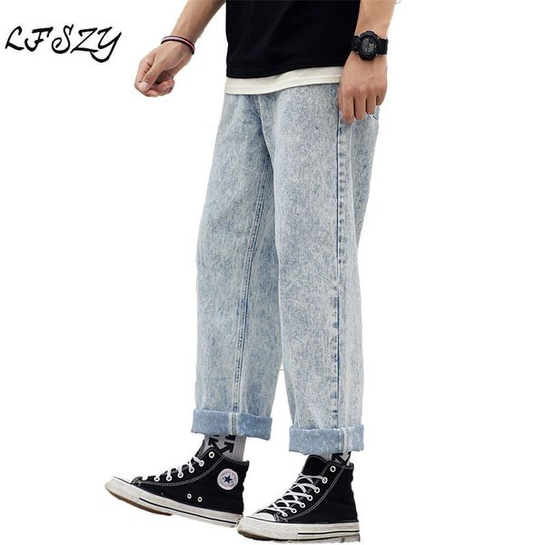 jeans men 2019 autumn new jeans men's japanese tide brand loose wide leg retro men's cropped pants size 28-38 40, Blue
jeans men 2019 autumn new jeans men's japanese tide brand loose wide leg retro men's cropped pants size 28-38 40, Blue