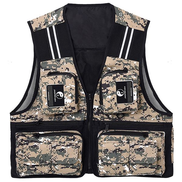 fishing waistcoat sleeveless mesh fishing jacket multi-pockets breathable pgraphy hunting climbing vest,digital cam, Camo;black
fishing waistcoat sleeveless mesh fishing jacket multi-pockets breathable pgraphy hunting climbing vest,digital cam, Camo;black