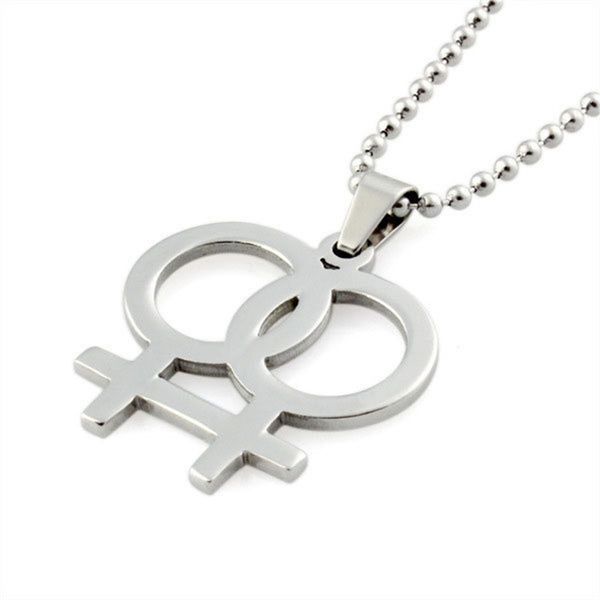 2019 fashion lgbt gay pride rainbow girl boy symbol necklaces pendant stainless steel necklace men jewelry, Silver
2019 fashion lgbt gay pride rainbow girl boy symbol necklaces pendant stainless steel necklace men jewelry, Silver