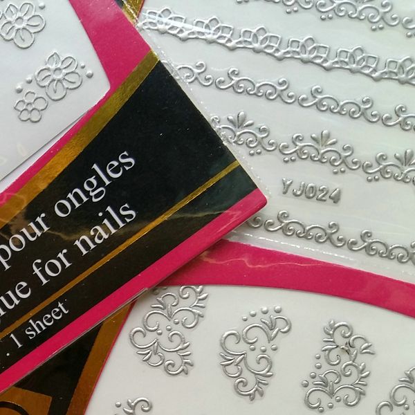 24pcs matt silver metal metallic nail sticker decal decals swirl flower lace butterfly retro designs adhesive appliques tips decoration diy, Black
24pcs matt silver metal metallic nail sticker decal decals swirl flower lace butterfly retro designs adhesive appliques tips decoration diy, Black