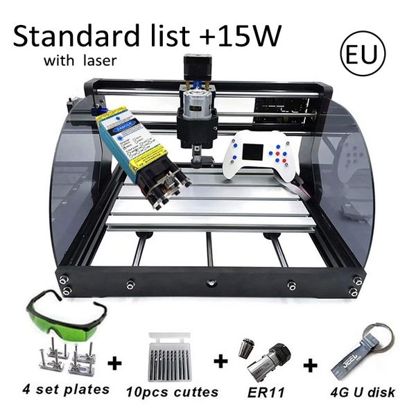 15w cnc3018 pro max engraving machine with offline control er11 500mw 2500mw 5500mw head wood router pcb milling machine carving
15w cnc3018 pro max engraving machine with offline control er11 500mw 2500mw 5500mw head wood router pcb milling machine carving