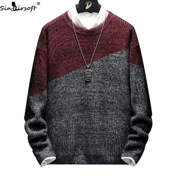 fashion o-collar preppy style pullover sweater men loose loose thick warm tight men casual patchwork knitted mens sweater, White;black
fashion o-collar preppy style pullover sweater men loose loose thick warm tight men casual patchwork knitted mens sweater, White;black