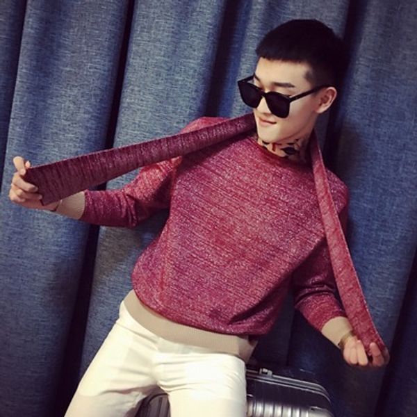 winter trend round neck pullover sweater male personality net red with the korean version of the contrast color sweater social g, White;black
winter trend round neck pullover sweater male personality net red with the korean version of the contrast color sweater social g, White;black