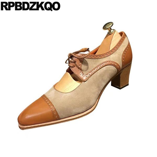 2019 spring fashion women pumps pointed toe chunky medium heels modern suede shoes oxford brogue lace up brown, Black
2019 spring fashion women pumps pointed toe chunky medium heels modern suede shoes oxford brogue lace up brown, Black