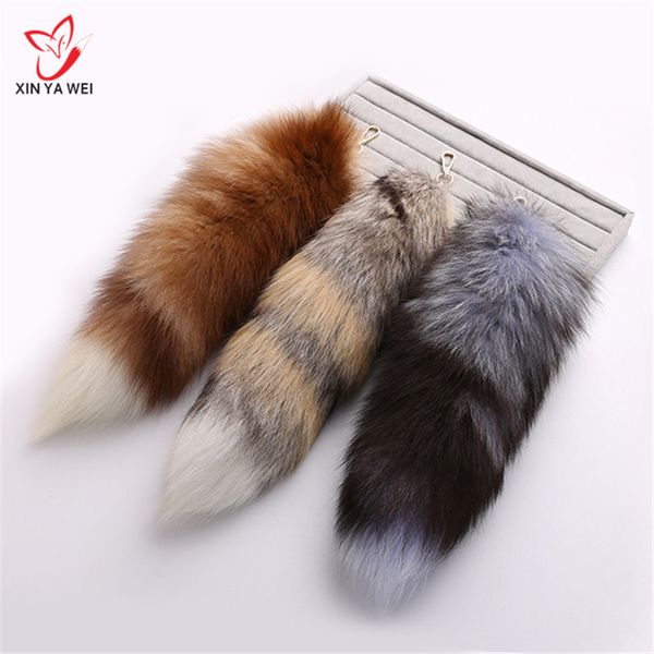 women 100% real tail pendants keychain 25cm fur pom pom key chain bag key ring car holder gift jewelry, Silver
women 100% real tail pendants keychain 25cm fur pom pom key chain bag key ring car holder gift jewelry, Silver