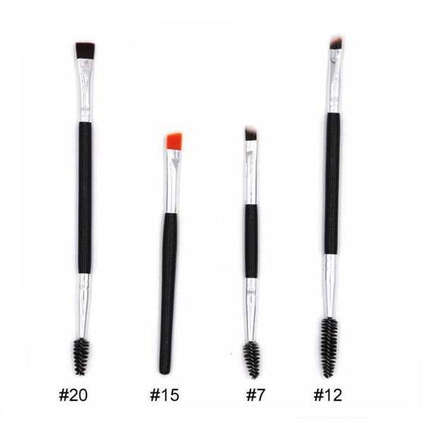 Image of Makeup Eyebrow Brush Mascara Brush #12 Synthetic Duo Makeup Brushes Kit Eyebrow Pencil Tool Drop Ship