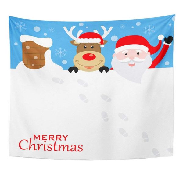 tapestry red chimney santa claus and reindeer on the roof merry christmas hat home decor wall hanging for room
tapestry red chimney santa claus and reindeer on the roof merry christmas hat home decor wall hanging for room