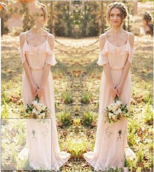 new bohemian country bridesmaid dresses spaghetti straps sheath floor length party prom dresses off shoulder short sleeves, White;pink
new bohemian country bridesmaid dresses spaghetti straps sheath floor length party prom dresses off shoulder short sleeves, White;pink