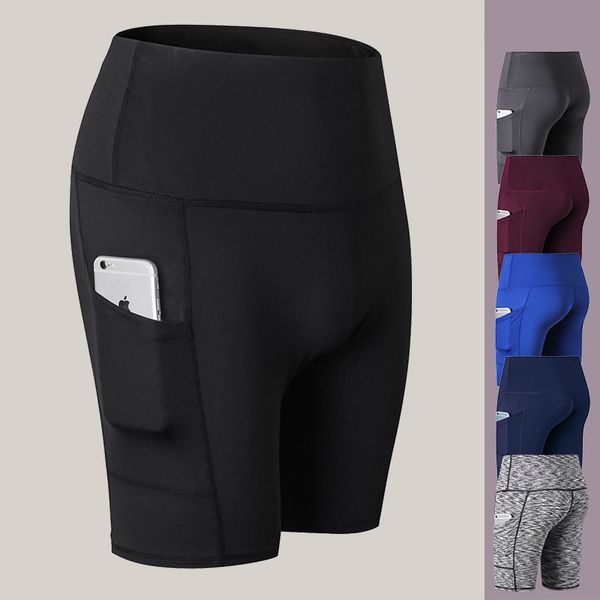 high waist women's polyester quick-drying elastic pants with pocket shorts fitness breathable short pants solid color big girls, White;black
high waist women's polyester quick-drying elastic pants with pocket shorts fitness breathable short pants solid color big girls, White;black