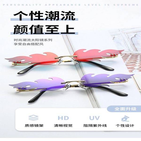 flame sunglasses fashion fire flame sunglasses women men rimless sunglasses luxury brand rectangle vintage superhero sun glasses clear fmrii, White;black
flame sunglasses fashion fire flame sunglasses women men rimless sunglasses luxury brand rectangle vintage superhero sun glasses clear fmrii, White;black