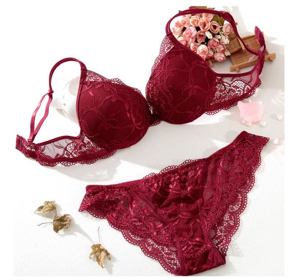 abc vs lace women push up bra sets bra and panty french romantic intimate underwear set lingerie, Red;black
abc vs lace women push up bra sets bra and panty french romantic intimate underwear set lingerie, Red;black