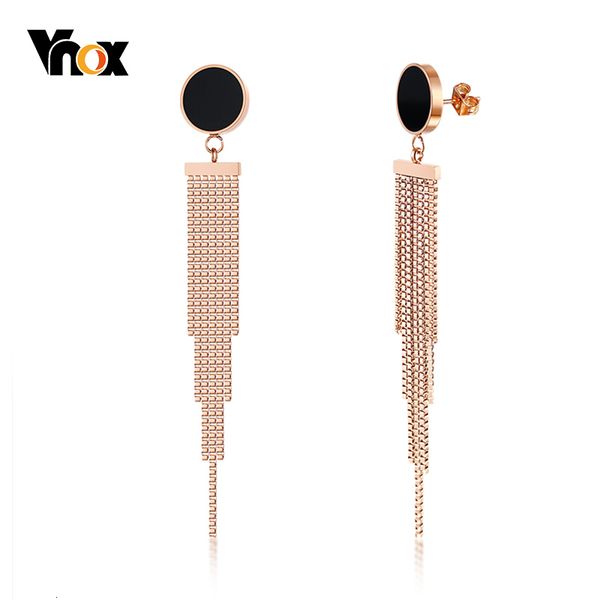 vnox elegant tassel dangle earrings for women stainless steel temperament long brincos, Golden
vnox elegant tassel dangle earrings for women stainless steel temperament long brincos, Golden