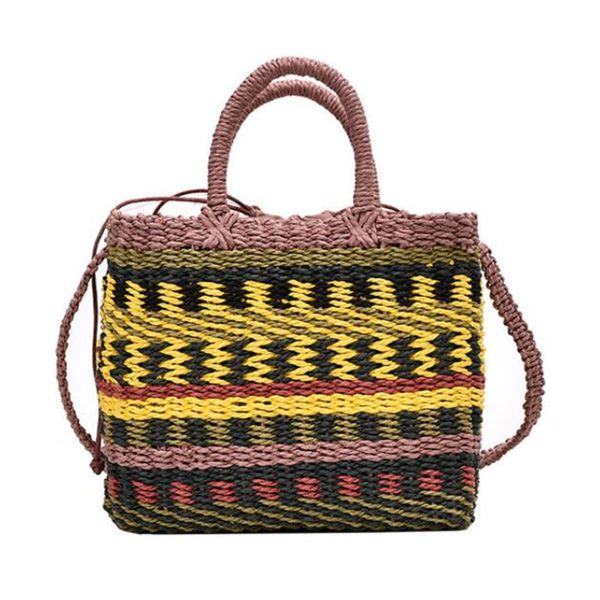 color weave women straw bag, multicolor woven shopping bag, straw beach shoulder tote bag
color weave women straw bag, multicolor woven shopping bag, straw beach shoulder tote bag