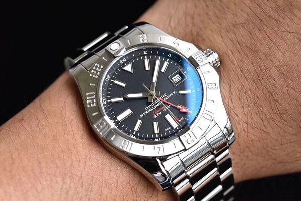 

Роскошные швейцарские часы Sapphire Avenger II GMT A3239011 / BC34 часы 316L сталь ETA2836 механизм 43 мм автоматические мужские часы лучшие часы