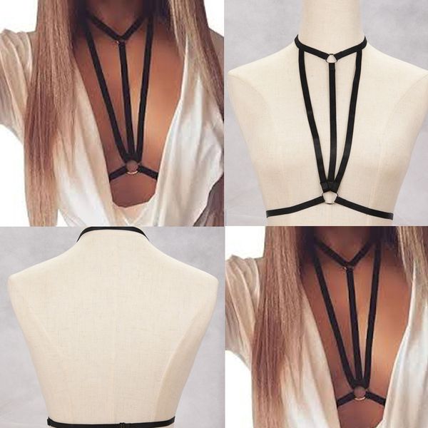 ladies women body harness bra fetish chest bondage lingerie erotic cage bra summer gothic body harness cage bra, Black;white
ladies women body harness bra fetish chest bondage lingerie erotic cage bra summer gothic body harness cage bra, Black;white
