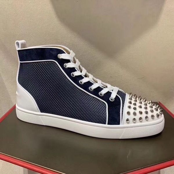 brand fashion orlato sneakers spikes red bottom shoes mesh leather sneakers luxury rivets mens walking flats party wedding eu35-47, Black
brand fashion orlato sneakers spikes red bottom shoes mesh leather sneakers luxury rivets mens walking flats party wedding eu35-47, Black