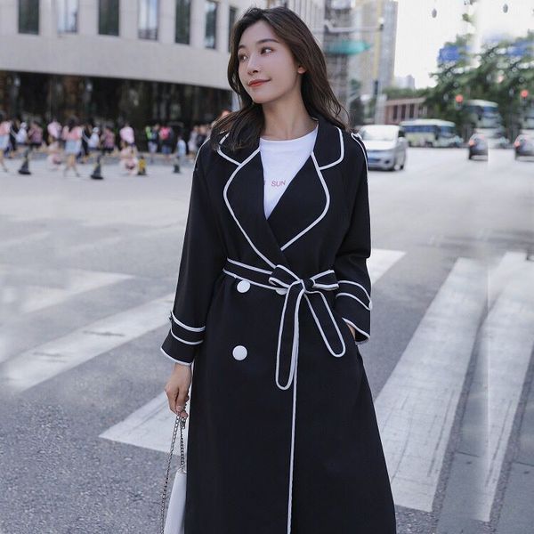 women long windbreaker women's autumn and winter 2020 new series bandwidth loose temperament women trench, Tan;black
women long windbreaker women's autumn and winter 2020 new series bandwidth loose temperament women trench, Tan;black