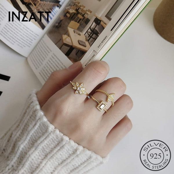 inzareal 925 sterling silver minimalist flower zorcon ring for fashion women cute fine jewelry accessories 2019 gift, Golden;silver
inzareal 925 sterling silver minimalist flower zorcon ring for fashion women cute fine jewelry accessories 2019 gift, Golden;silver