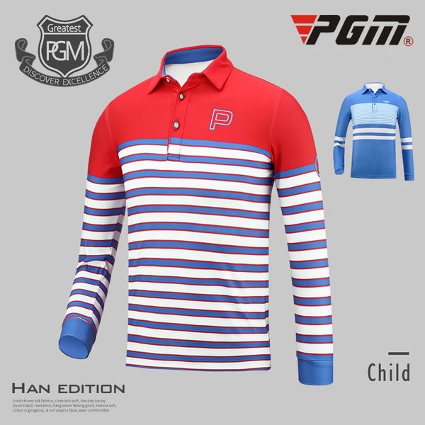pgm golf clothes boys long-sleeve shirt autumn and winter striped shirts children stand collar training 51877, Black;blue
pgm golf clothes boys long-sleeve shirt autumn and winter striped shirts children stand collar training 51877, Black;blue