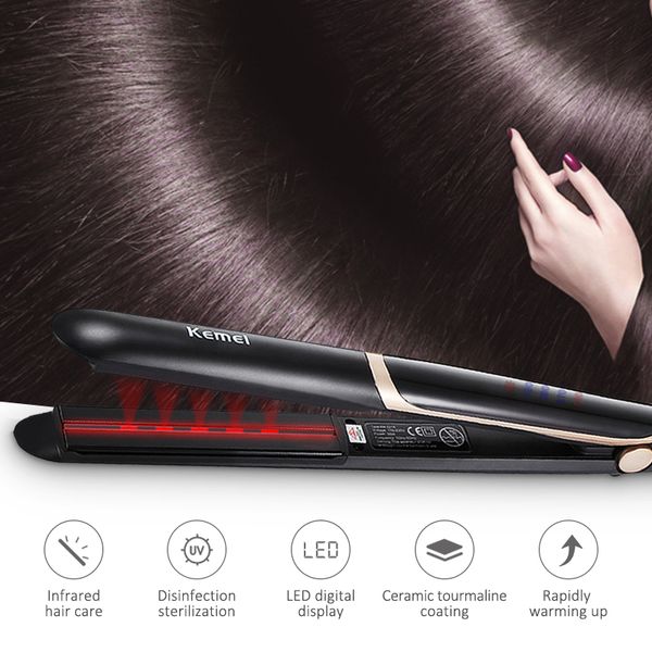infrared hair straightener ceramic flat iron floating plate design hair straightening iron diy beauty tool 43, Black
infrared hair straightener ceramic flat iron floating plate design hair straightening iron diy beauty tool 43, Black