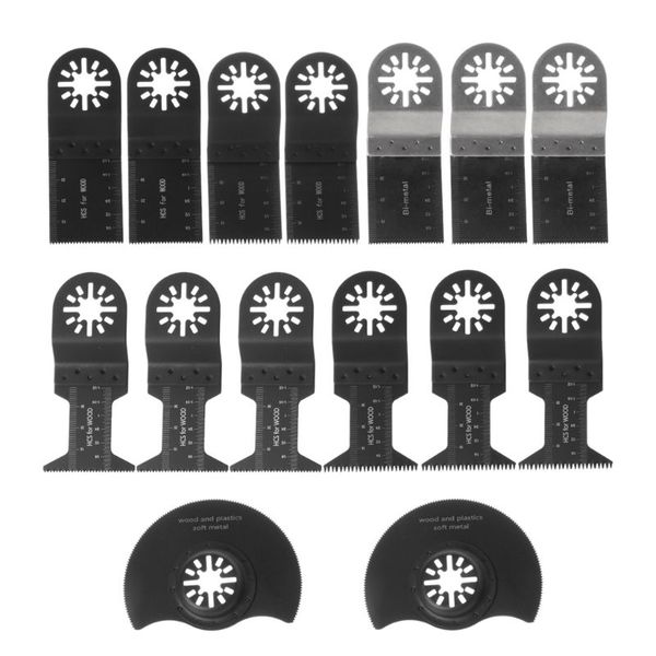 15pcs/set oscillating multitool saw blade with bi-metal cutting blades for power tools
15pcs/set oscillating multitool saw blade with bi-metal cutting blades for power tools