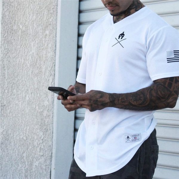 men's baseball jersey new arrival cropped tee men t-shirts short sleeve tshirt sportswear, White;black
men's baseball jersey new arrival cropped tee men t-shirts short sleeve tshirt sportswear, White;black